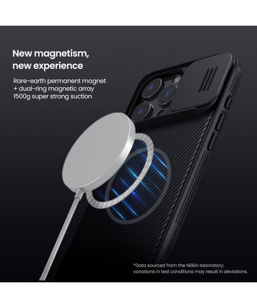Nillkin CamShield PRO Magnetic Zadní Kryt pro Apple iPhone 16 Pro Max Black
