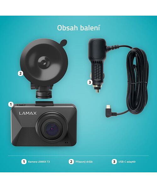 LAMAX T3 kamera do auta