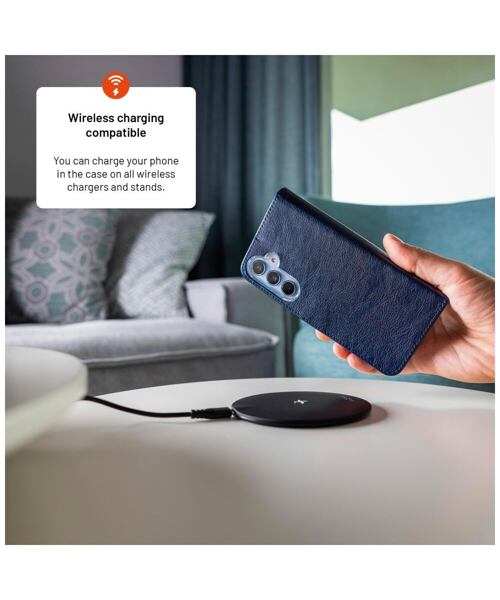 Pouzdro typu kniha FIXED Opus pro Apple iPhone 16 Pro Max, modré