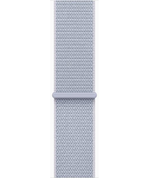 Apple Watch Series 10 GPS+Cellular 46mm Silver Aluminium Case with Blue Cloud Sport Loop