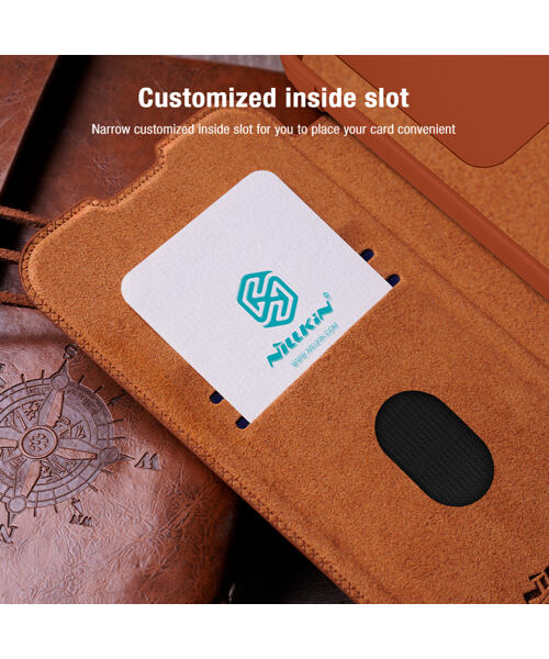 Nillkin Qin Book PRO Pouzdro pro Samsung Galaxy S24 FE Black