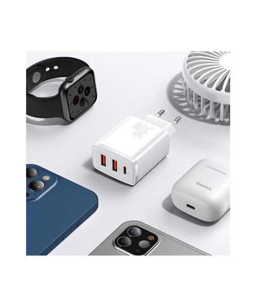 Baseus CCXJ-E02 Compact Quick Nabíječka USB-C 30W White