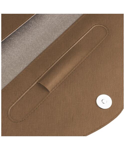 Pouzdro FIXED Siena pro notebooky a tablety o úhlopříčce do 13", kávové