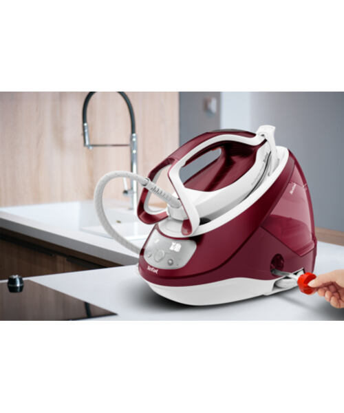 Tefal GV9220 profesionální žehlička 2600 W Durilium AirGlide Autoclean soleplate Burgundsko, Bílá