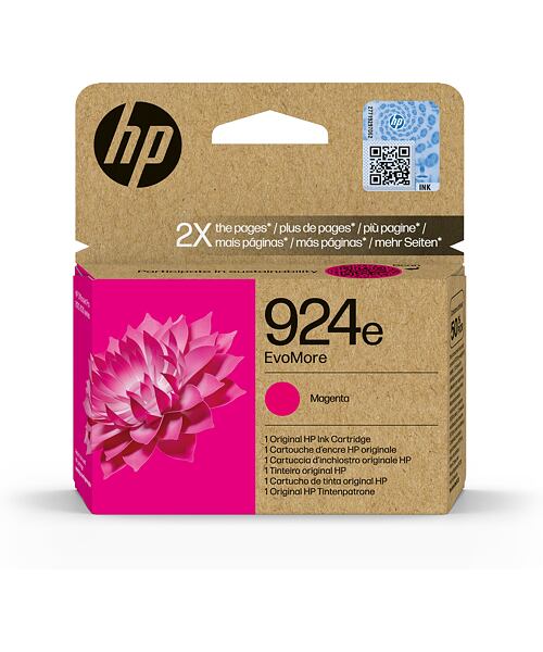 HP 924e EvoMore Magenta Original Ink Cartridge (800 pages)