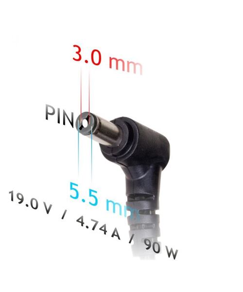 Akyga Nabíječka na notebook 19V/4.74A/90W 5.5x3.0 mm + pin pro Samsung