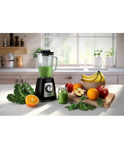 Tefal BlendForce II BL4358 mixér 1,25 l Stojací mixér 800 W Černá, Broušená ocel