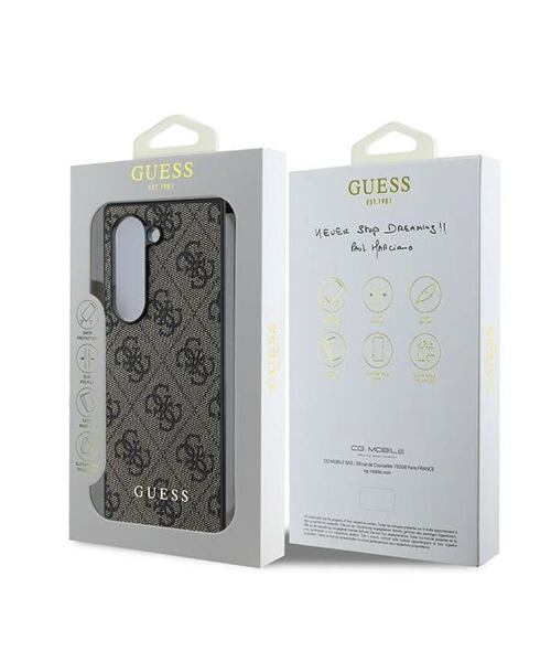 Guess 4G Zadní Kryt pro Samsung Galaxy Z Fold 6 Brown
