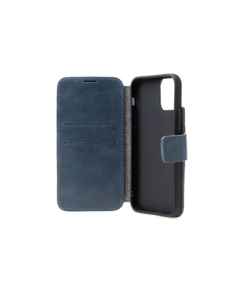 Kožené pouzdro typu kniha FIXED ProFit pro Samsung Galaxy S25, modré