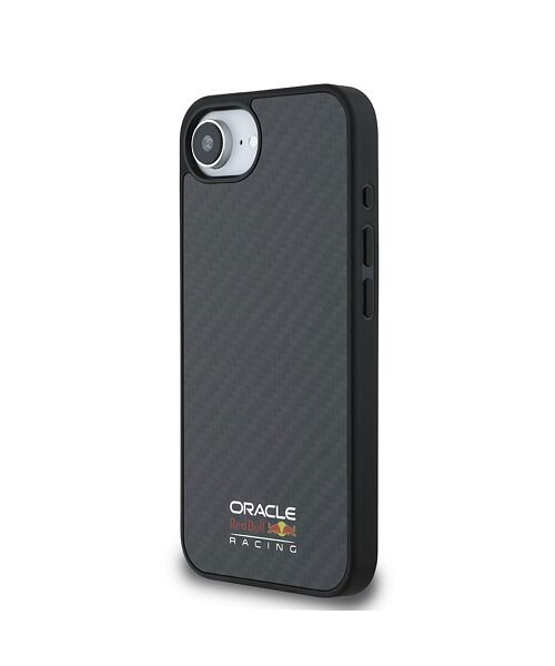 Red Bull Carbon Shiny Logo MagSafe Zadní Kryt pro iPhone 16e Black