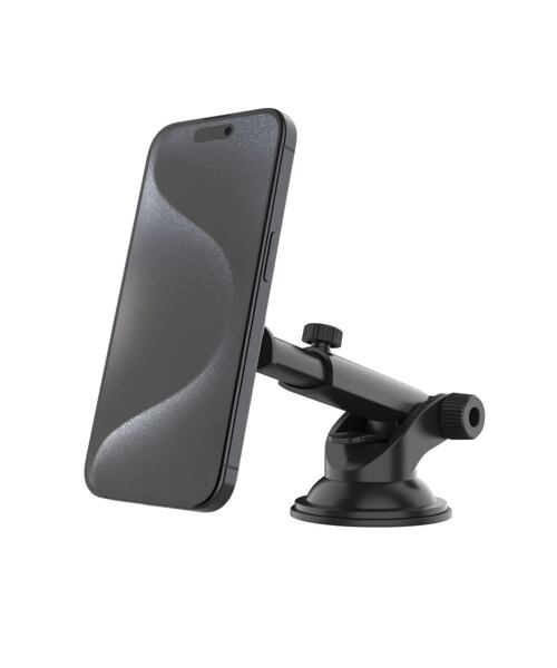 Magnetický kovový držák FIXED MagMount XL s přísavkou na sklo nebo palubní desku s podporou MagSafe,