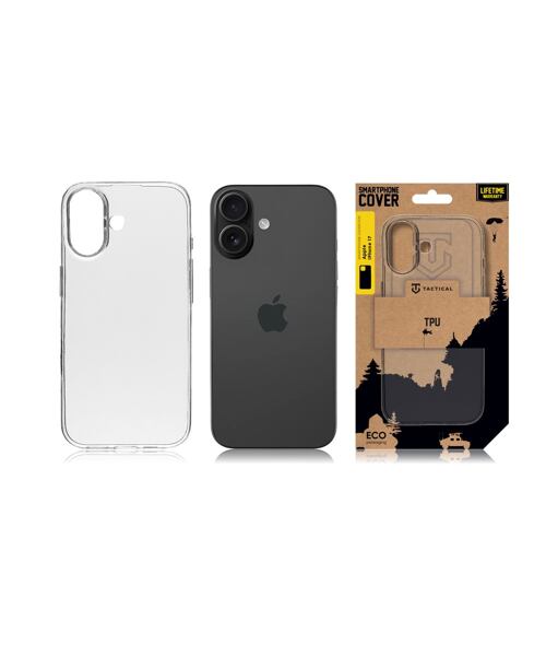 Tactical TPU Kryt pro Apple iPhone 17 Transparent