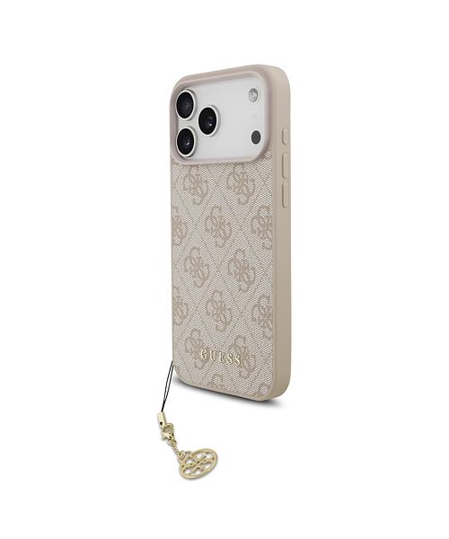 Guess 4G Charm MagSafe Zadní Kryt pro iPhone 17 Pro Max Tone on Tone Pink