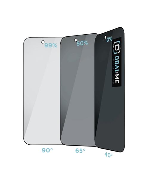 OBAL:ME Privacy 5D Tvrzené Sklo pro Apple iPhone Air Black