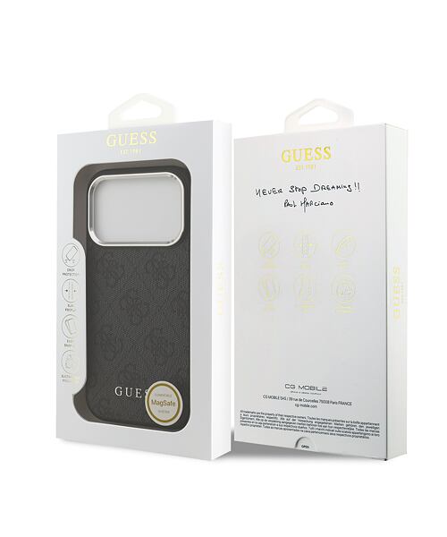 Guess 4G MagSafe Zadní Kryt pro iPhone 17 Pro Black