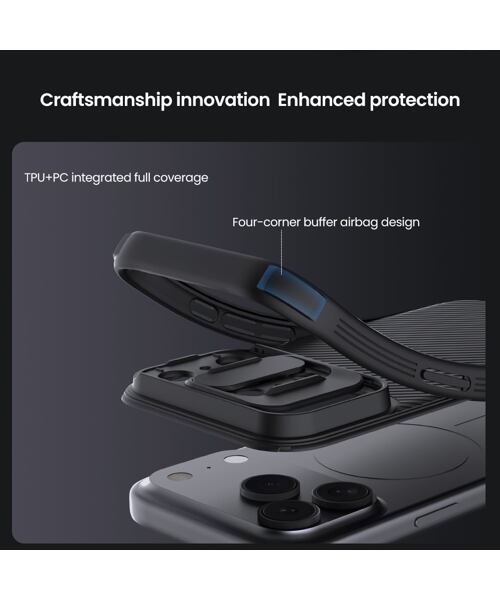 Nillkin CamShield PRO Zadní Kryt pro Apple iPhone 17 Pro Black