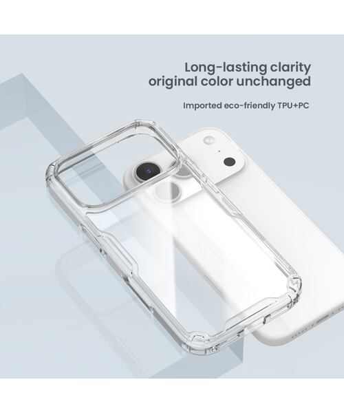 Nillkin Nature TPU PRO Kryt pro Apple iPhone 17 Pro Transparent Black