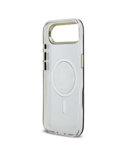 Guess PC/TPU Mirror 4G Glitter Logo MagSafe Zadní Kryt pro iPhone Air Gold