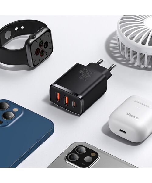 Baseus CCXJ-E01 Compact Quick Nabíječka USB-C 30W Black
