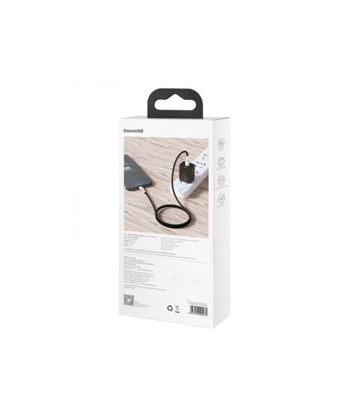 Baseus Cafule Metal Series Datový Kabel USB-C - Lightning 20W 2m Black