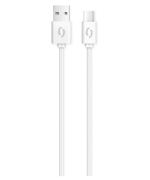 Datový kabel ALIGATOR 2A USB-C 2m, bílý