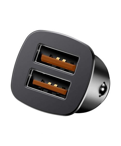 Baseus CCALL-DS01 Square Nabíječka do Auta 2xUSB QC3.0 30W Black