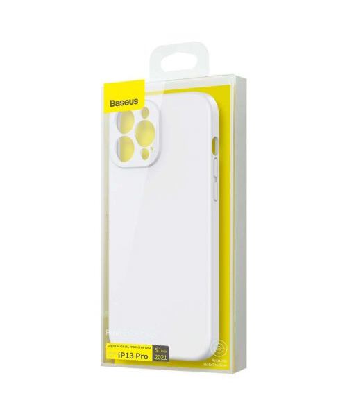 Baseus iPhone 13 Pro case Liquid Silica Gel Protective White (ARYT000402)