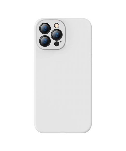 Baseus iPhone 13 Pro case Liquid Silica Gel Protective White (ARYT000402)