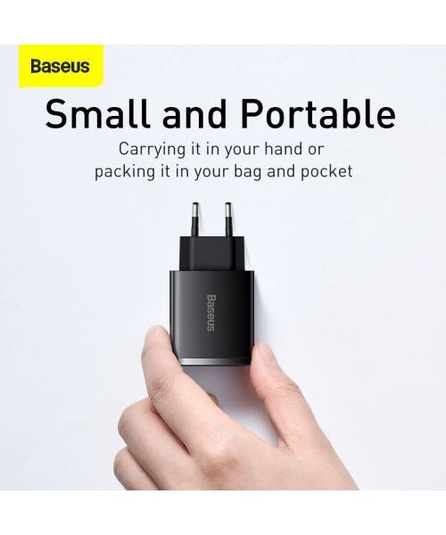 Baseus CCXJ-E01 Compact Quick Nabíječka USB-C 30W Black