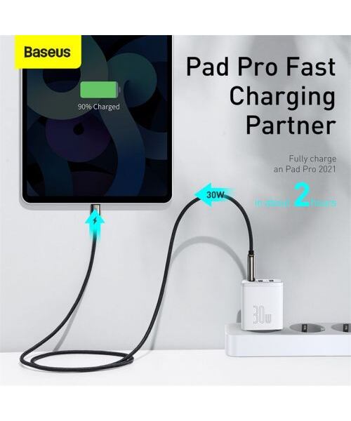 Baseus CCXJ-E02 Compact Quick Nabíječka USB-C 30W White