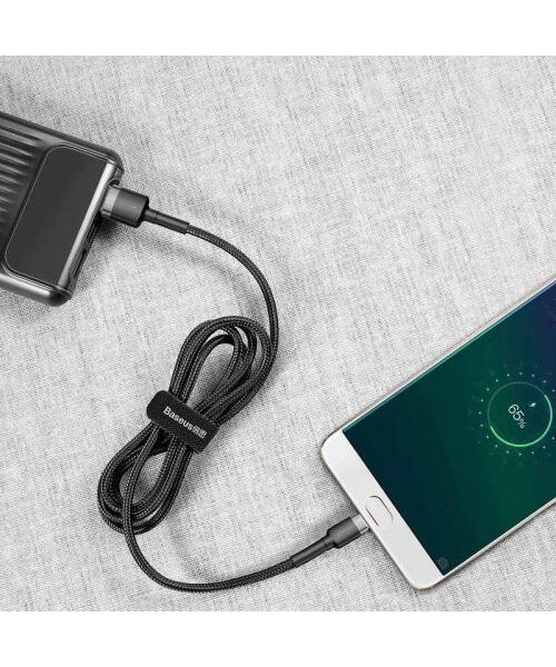 Baseus Micro USB Cafule Cable 2.4A 1m Gray + Black (CAMKLF-BG1)