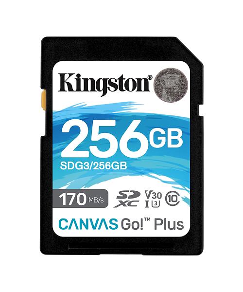 Kingston Canvas Go Plus/SDXC/256GB/UHS-I U3 / Class 10