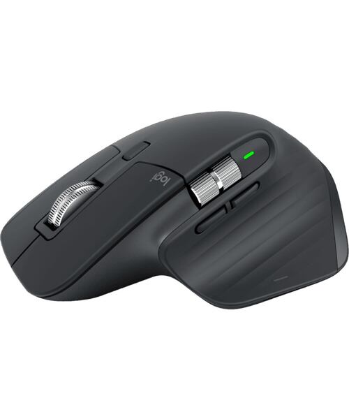 Logitech MX Master 3S/Kancelářská/Laserová/Pro praváky/8 000 DPI/USB+BT/Grafitová