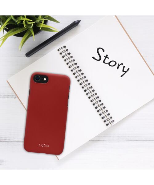 Zadní pogumovaný kryt FIXED Story pro Apple iPhone 11 Pro Max, červený