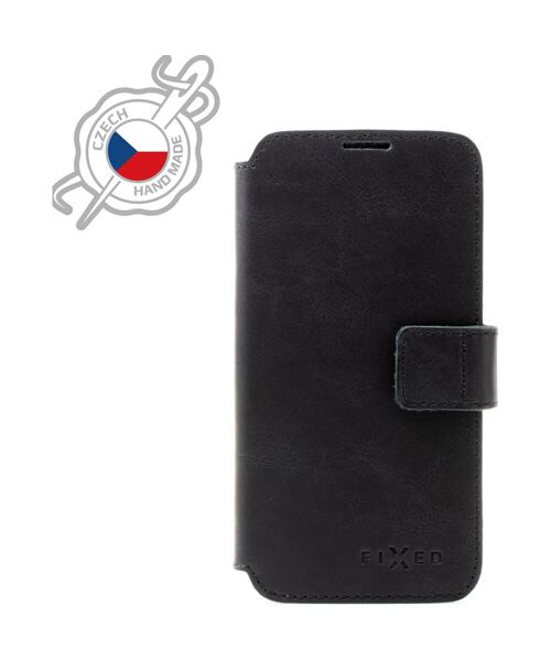 Kožené pouzdro typu kniha FIXED ProFit pro Apple iPhone 12 Pro Max, černé