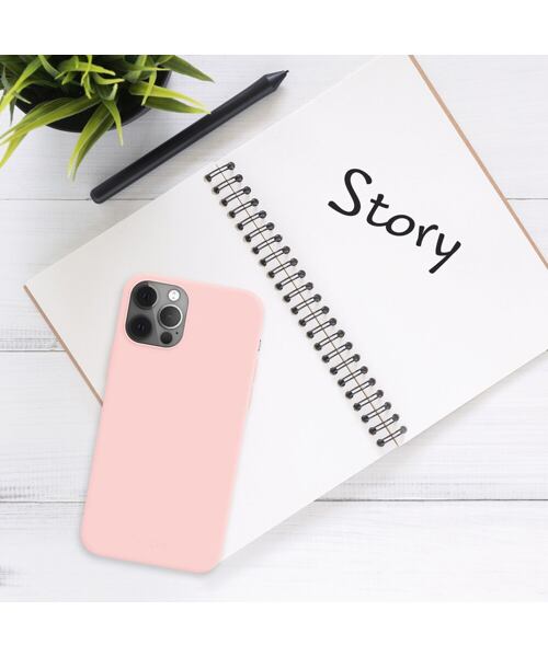 Zadní pogumovaný kryt FIXED Story pro Apple iPhone 14 Plus, růžový