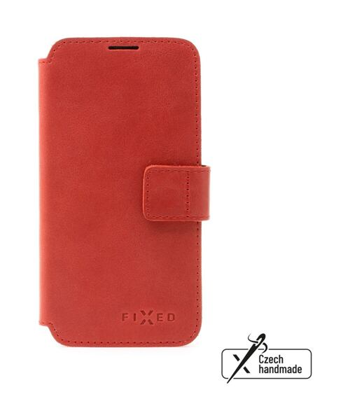 Kožené pouzdro typu kniha FIXED ProFit pro Samsung Galaxy A34 5G, červené