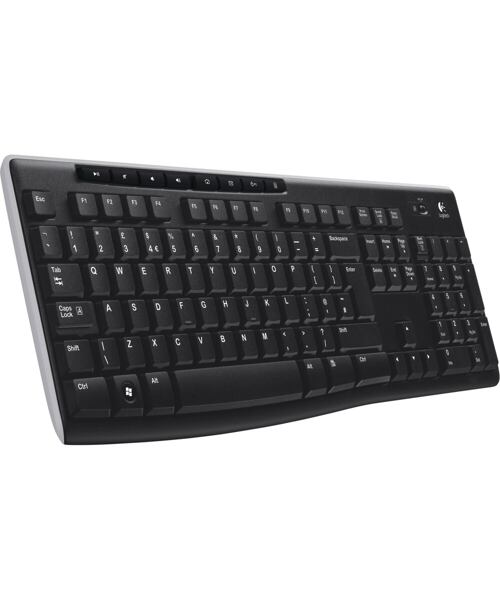 Logitech K270/Bezdrátová USB/CZ-SK layout/Černá