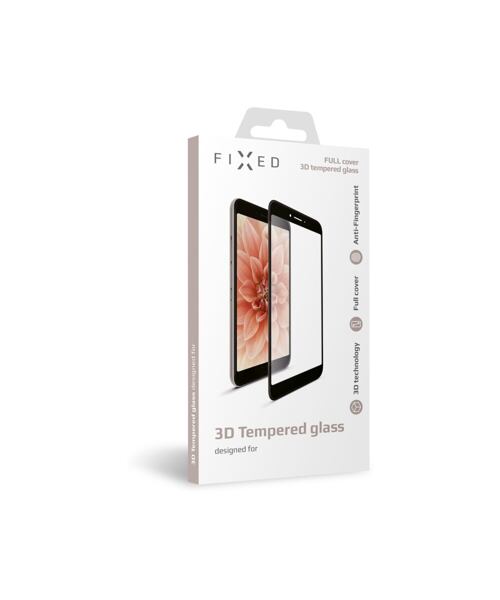 Ochranné tvrzené sklo FIXED 3D Full-Cover Apple iPhone 6/6S/7/8/SE (2020/2022),s lepením přes celý d