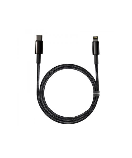 Baseus CATLWJ-01 Tungsten Gold Fast Charge Kabel USB-C to Lightning 20W 1m Black