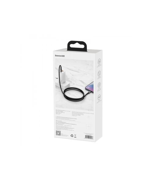 Baseus CATLWJ-01 Tungsten Gold Fast Charge Kabel USB-C to Lightning 20W 1m Black