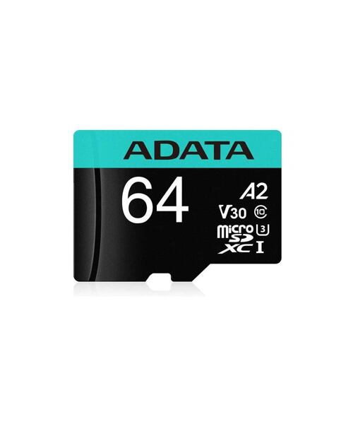 ADATA V30S/micro SDXC/64GB/UHS-I U3 / Class 10/+ Adaptér