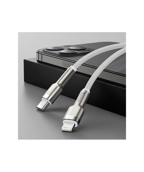 Baseus Datový kabel Cafule USB-C/Lightning PD 20W 2m bílý