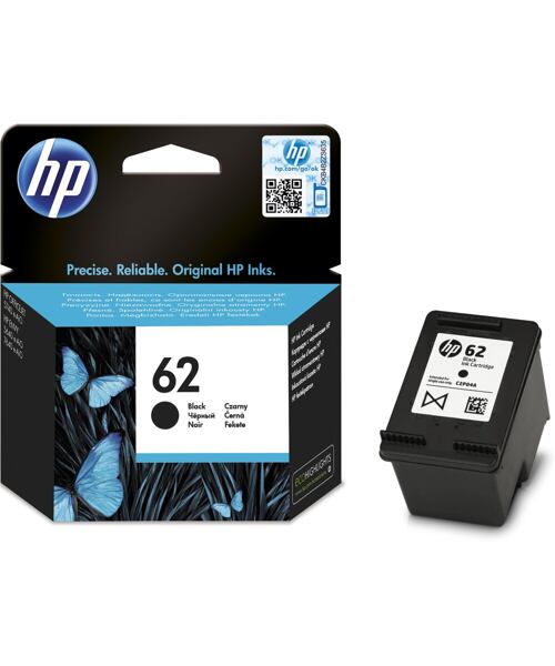 HP 62 černá inkoustová náplň, C2P04AE