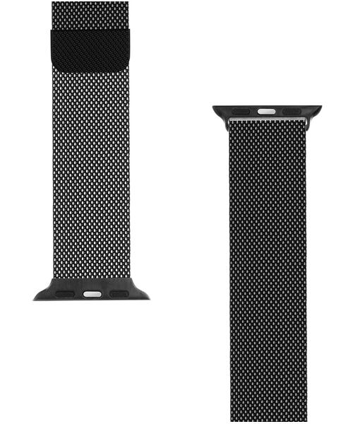 Tactical 333 Loop Magnetický Kovový Řemínek pro Apple Watch 1/2/3/4/5/6/7/8/9/SE 38/40/41mm Black