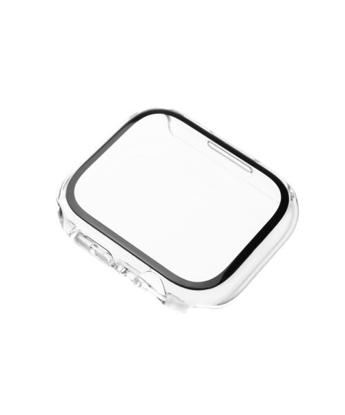 Ochranné pouzdro FIXED Pure s temperovaným sklem pro Apple Watch 44mm, čiré