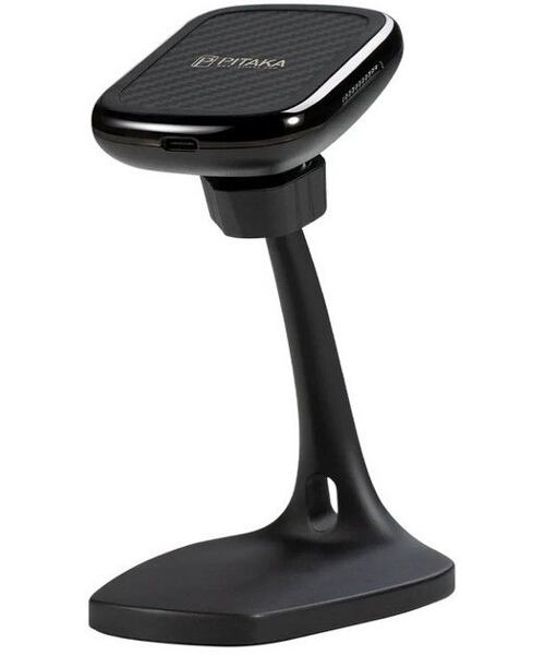 Pitaka MagMount Qi Magnetický Držák do Auta s Bezdrátovým Nabíjením Black