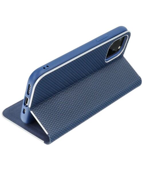 Forcell Luna Book Carbon for Samsung Galaxy A22 LTE Blue