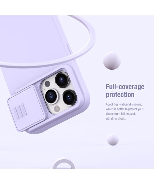 Nillkin CamShield Silky Silikonový Kryt pro Apple iPhone 15 Pro Max Black