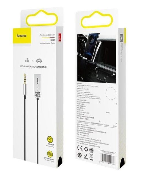 Baseus CABA01-01 Bluetooth 5.0 Adaptér do 3.5mm Jack Black